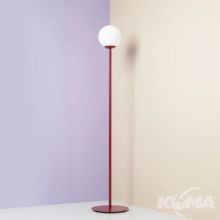 Pinne lampa podłogowa E27 15W czerwona